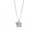 Lantisor din aur 18K cu pandantiv floare cu diamante 0,05 ct., model Orsini 0442CI Lantisor din aur 18K cu pandantiv floare cu diamante 0,05 ct., model Orsini 0442CI