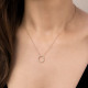 Lantisor din aur 18K cu pandantiv cu diamante 0,76 ct., model Orsini CI1643-BW Lantisor din aur 18K cu pandantiv cu diamante 0,76 ct., model Orsini CI1643-BW