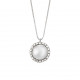 Lantisor din aur 18K cu pandantiv cu perla 0,40 gr. si diamante 0,11 ct., model Orsini CI1347 Lantisor din aur 18K cu pandantiv cu perla 0,40 gr. si diamante 0,11 ct., model Orsini CI1347