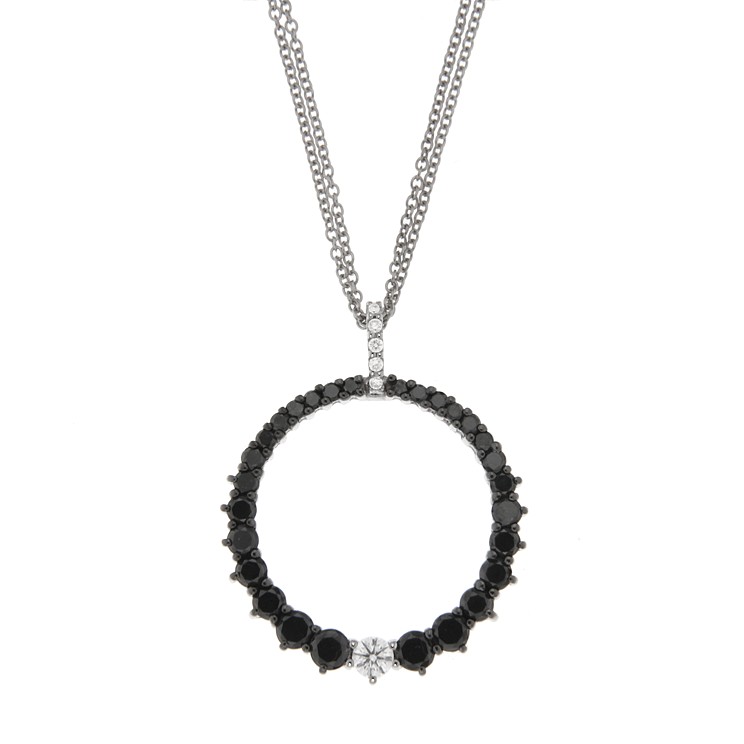 Lantisor din aur 18K cu pandantiv cu diamante 1,50 ct., model Orsini CI1600-N1 Lantisor din aur 18K cu pandantiv cu diamante 1,50 ct., model Orsini CI1600-N1