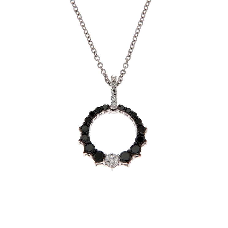Lantisor din aur 18K cu pandantiv cu diamante 0,64 ct., model Orsini CI1601-N1 Lantisor din aur 18K cu pandantiv cu diamante 0,64 ct., model Orsini CI1601-N1