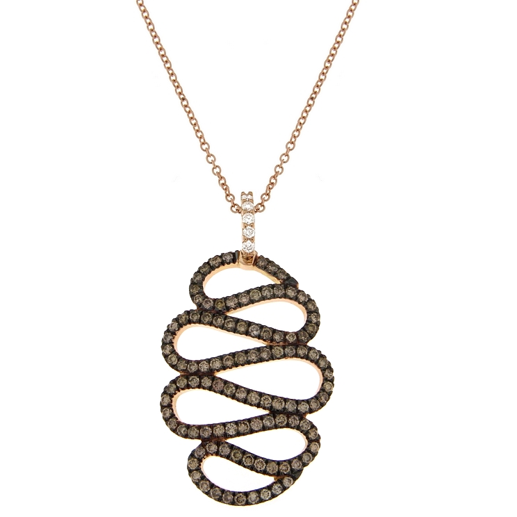 Lantisor din aur 18K cu pandantiv cu diamante 1,05 ct., model Orsini CI1624BW1 Lantisor din aur 18K cu pandantiv cu diamante 1,05 ct., model Orsini CI1624BW1