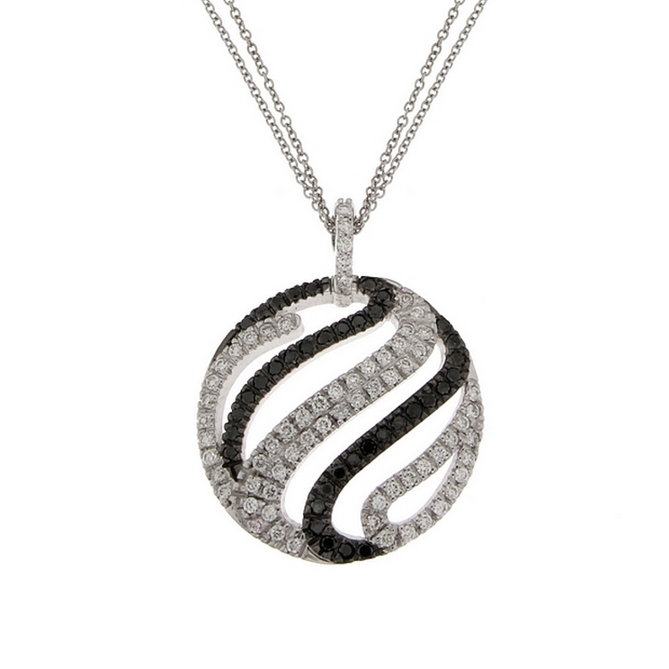 Lantisor din aur 18K cu pandantiv cu diamante 1,20 ct., model Orsini CI1625N Lantisor din aur 18K cu pandantiv cu diamante 1,20 ct., model Orsini CI1625N