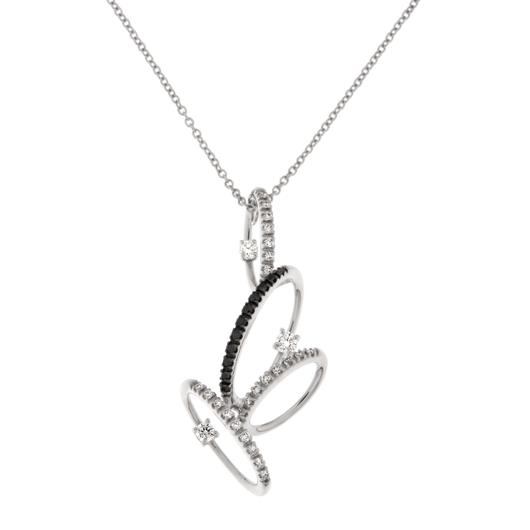 Lantisor din aur 18K cu pandantiv cu diamante 0,45 ct., model Orsini CI1627 Lantisor din aur 18K cu pandantiv cu diamante 0,45 ct., model Orsini CI1627