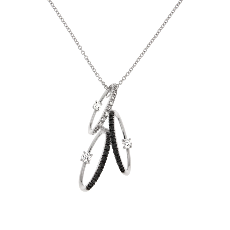 Lantisor din aur 18K cu pandantiv cu diamante 0,44 ct., model Orsini CI1628 Lantisor din aur 18K cu pandantiv cu diamante 0,44 ct., model Orsini CI1628