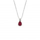 Lantisor din aur 18K cu pandantiv cu rubin 0,60 ct. si diamant 0,03 ct., model Orsini CI1684R4X6 Lantisor din aur 18K cu pandantiv cu rubin 0,60 ct. si diamant 0,03 ct., model Orsini CI1684R4X6