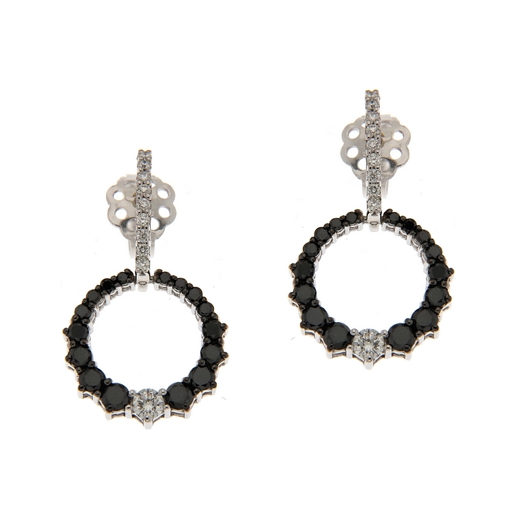 Cercei din aur 18K cu diamante 1,45 ct., model Orsini OR0531-N2 Cercei din aur 18K cu diamante 1,45 ct., model Orsini OR0531-N2