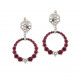 Cercei din aur 18K cu rubine 1,28 ct. si diamante 0,32 ct., model Orsini OR0531-R Cercei din aur 18K cu rubine 1,28 ct. si diamante 0,32 ct., model Orsini OR0531-R