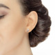 Cercei din aur 18K cu diamante 0,08 ct., model Orsini 00060BL Cercei din aur 18K cu diamante 0,08 ct., model Orsini 00060BL