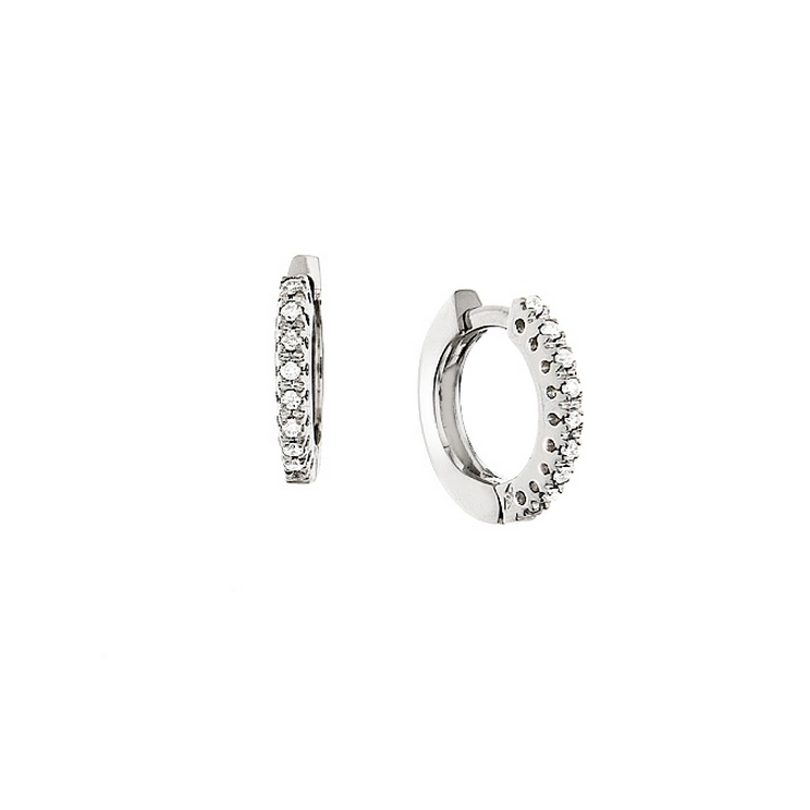 Cercei din aur 18K cu diamante 0,09 ct., model Orsini 00152BL Cercei din aur 18K cu diamante 0,09 ct., model Orsini 00152BL