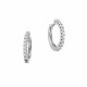 Cercei rotunzi din aur 18K cu diamante 0,11 ct., model Orsini 00153BL Cercei rotunzi din aur 18K cu diamante 0,11 ct., model Orsini 00153BL