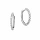 Cercei rotunzi din aur 18K cu diamante 0,14 ct., model Orsini 00154BL Cercei rotunzi din aur 18K cu diamante 0,14 ct., model Orsini 00154BL