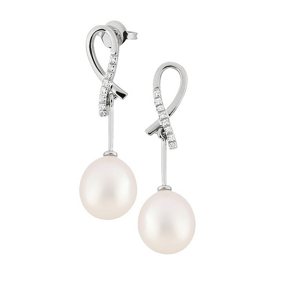 Discriminatory plug potato Cercei din aur 18K cu perle 1,50 gr. si diamante 0,08 ct., model Orsini 00194BLP - Orsini.ro Discriminatory plug potato Cercei din aur 18K cu perle 1,50 gr. si diamante 0,08 ct., model Orsini 00194BLP - Orsini.ro