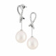 Cercei din aur 18K cu perle 1,50 gr. si diamante 0,08 ct., model Orsini 00194BLP Cercei din aur 18K cu perle 1,50 gr. si diamante 0,08 ct., model Orsini 00194BLP