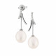 Cercei din aur 18K cu perle 1,50 gr. si diamante 0,07 ct., model Orsini 00195BLP Cercei din aur 18K cu perle 1,50 gr. si diamante 0,07 ct., model Orsini 00195BLP