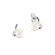 Cercei din aur 18K cu perle 0,80 gr. si diamante 0,04 ct., model Orsini 00221BL Cercei din aur 18K cu perle 0,80 gr. si diamante 0,04 ct., model Orsini 00221BL
