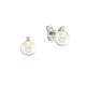 Cercei din aur 18K cu perle 0,20 gr. si diamante 0,02 ct., model Orsini 00250BL-01 Cercei din aur 18K cu perle 0,20 gr. si diamante 0,02 ct., model Orsini 00250BL-01