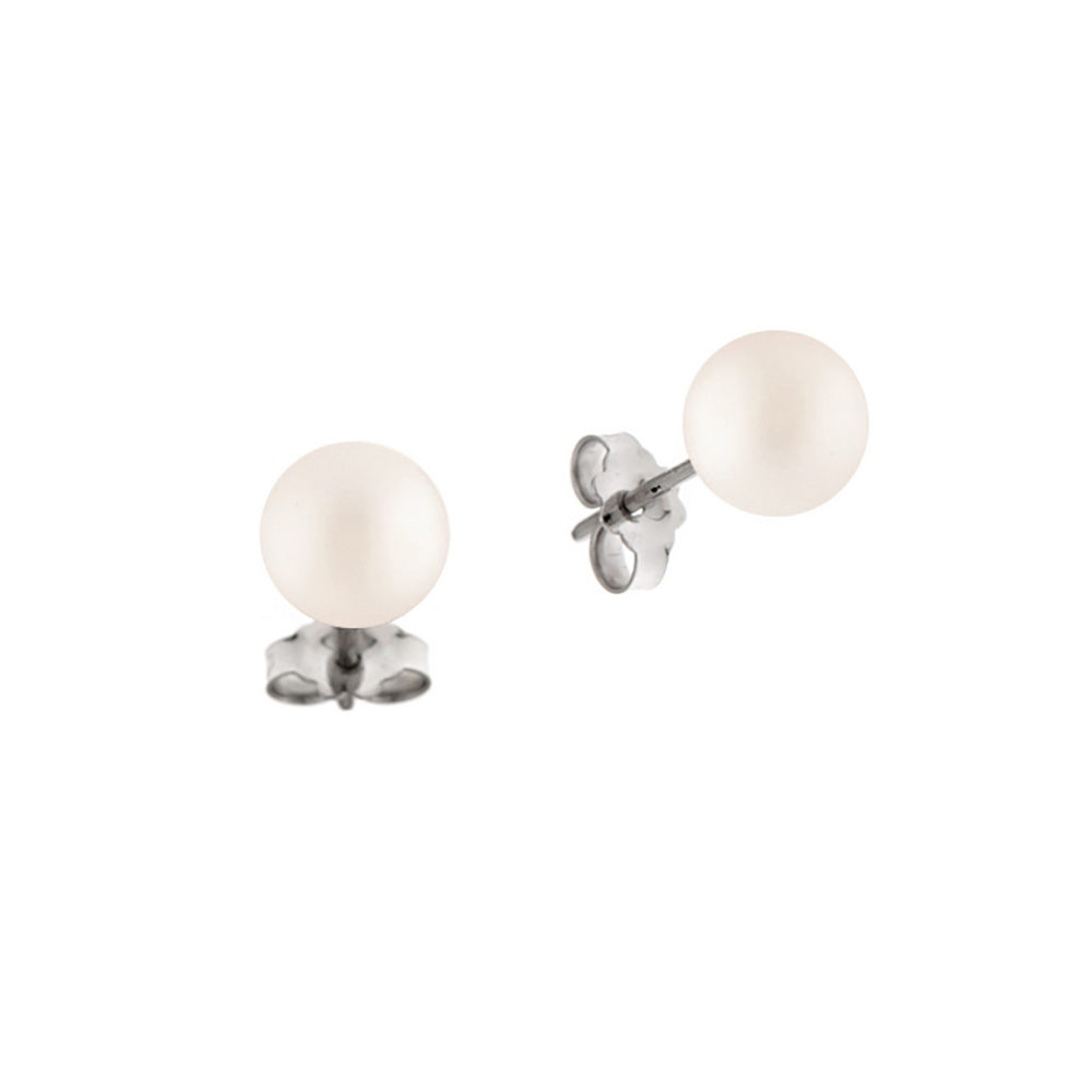 Cercei din aur 18K cu perle Akoya 0,40 gr., model Orsini 00251BL-02 Cercei din aur 18K cu perle Akoya 0,40 gr., model Orsini 00251BL-02