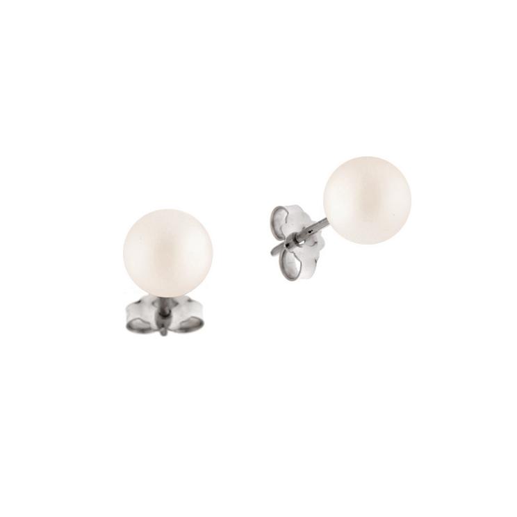 Cercei din aur 18K cu perle 1,00 gr., model Orsini 00256BL-02 Cercei din aur 18K cu perle 1,00 gr., model Orsini 00256BL-02