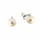 Cercei din aur 18K cu perle 0,60 gr. si diamante 0,02 ct., model Orsini 00257BL-01 Cercei din aur 18K cu perle 0,60 gr. si diamante 0,02 ct., model Orsini 00257BL-01