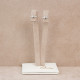 Cercei din aur 18K cu diamante 0,02 ct., model Orsini 00272BL Cercei din aur 18K cu diamante 0,02 ct., model Orsini 00272BL