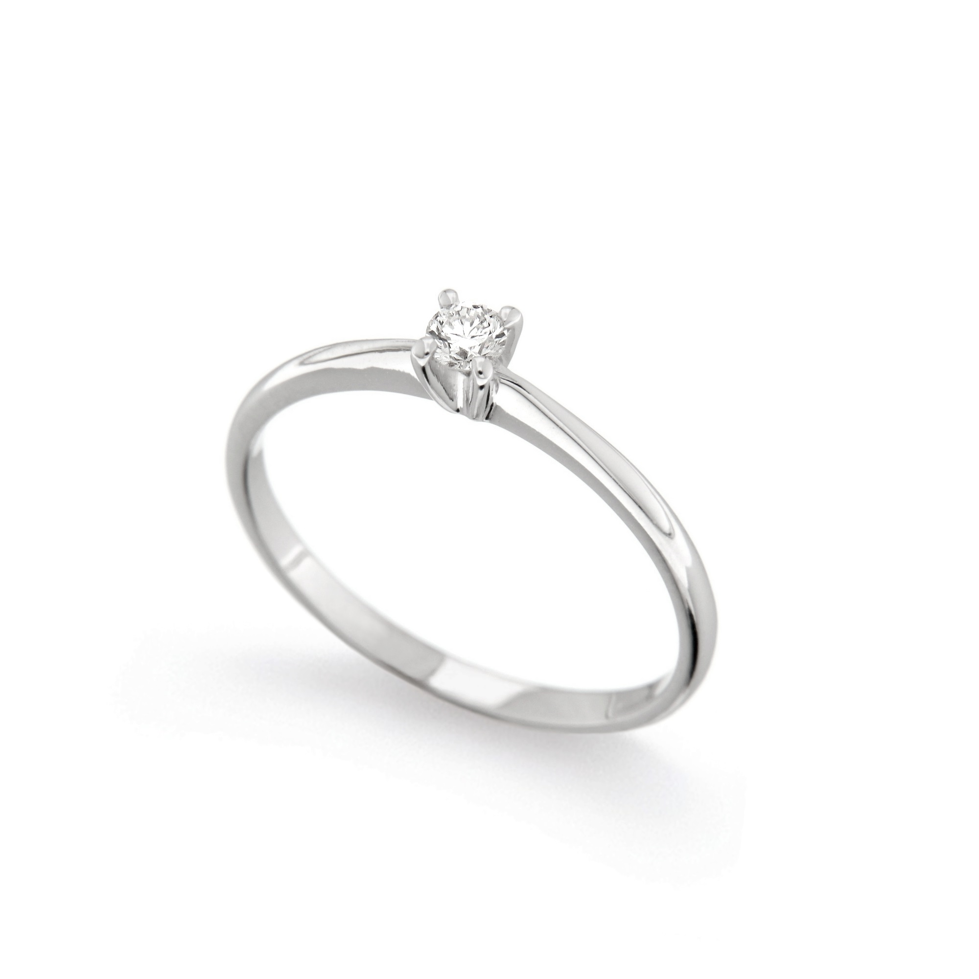 Inel de logodna din aur 18K cu diamant 0,25 ct., model Orsini 01012-25 Inel de logodna din aur 18K cu diamant 0,25 ct., model Orsini 01012-25