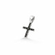Pandantiv cruciulita din aur 18K cu diamante negre 0,10 ct., model Orsini 0104CIN Pandantiv cruciulita din aur 18K cu diamante negre 0,10 ct., model Orsini 0104CIN