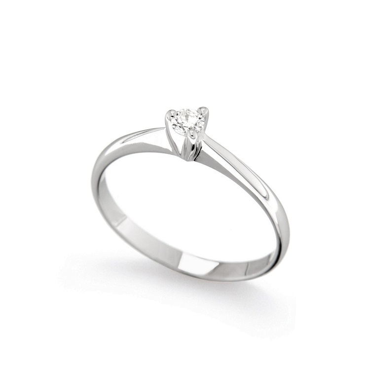 Inel de logodna din aur 18K cu diamant 0,10 ct., model Orsini 01054-10 Inel de logodna din aur 18K cu diamant 0,10 ct., model Orsini 01054-10