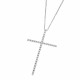 Lantisor din aur 18K cu pandantiv cruciulita cu diamante 0,28 ct., model Orsini 0123CI-C Lantisor din aur 18K cu pandantiv cruciulita cu diamante 0,28 ct., model Orsini 0123CI-C
