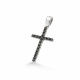 Pandantiv cruciulita din aur 18K cu diamante negre 0,17 ct., model Orsini 0131CIN Pandantiv cruciulita din aur 18K cu diamante negre 0,17 ct., model Orsini 0131CIN