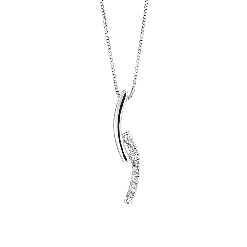 Lantisor din aur 18K cu pandantiv cu diamante 0,05 ct., model Orsini 0192CI Lantisor din aur 18K cu pandantiv cu diamante 0,05 ct., model Orsini 0192CI