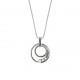 Lantisor din aur 18K cu pandantiv cu diamante 0,06 ct., model Orsini 0389CI Lantisor din aur 18K cu pandantiv cu diamante 0,06 ct., model Orsini 0389CI
