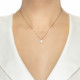 Lantisor din aur 18K cu pandantiv cu perla Akoya 0,70 gr. si diamant 0,01 ct., model Orsini 0426CI-07 Lantisor din aur 18K cu pandantiv cu perla Akoya 0,70 gr. si diamant 0,01 ct., model Orsini 0426CI-07