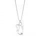 Lantisor din aur 18K cu pandantiv ingeras cu diamant 0,01 ct., model Orsini 0436CI Lantisor din aur 18K cu pandantiv ingeras cu diamant 0,01 ct., model Orsini 0436CI