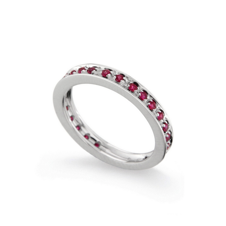 Inel eternity din aur 18K cu rubine 0,40 ct., model Orsini 0769-R Inel eternity din aur 18K cu rubine 0,40 ct., model Orsini 0769-R