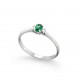 Inel din aur 18K cu smarald 0,18 ct. si diamante 0,05 ct., model Orsini 2683G-S3X4 Inel din aur 18K cu smarald 0,18 ct. si diamante 0,05 ct., model Orsini 2683G-S3X4