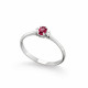 Inel din aur 18K cu rubin 0,25 ct. si diamante 0,05 ct., model Orsini 2683G-R3X4 Inel din aur 18K cu rubin 0,25 ct. si diamante 0,05 ct., model Orsini 2683G-R3X4