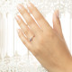 Inel de logodna din aur 18K cu diamante 0,06 ct., model Orsini 2713G Inel de logodna din aur 18K cu diamante 0,06 ct., model Orsini 2713G