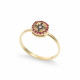 Inel din aur 18K cu diamante 0,025 ct., safire 0,09 ct. si rubine 0,11 ct., model Orsini Romania Special 2895G-B Inel din aur 18K cu diamante 0,025 ct., safire 0,09 ct. si rubine 0,11 ct., model Orsini Romania Special 2895G-B