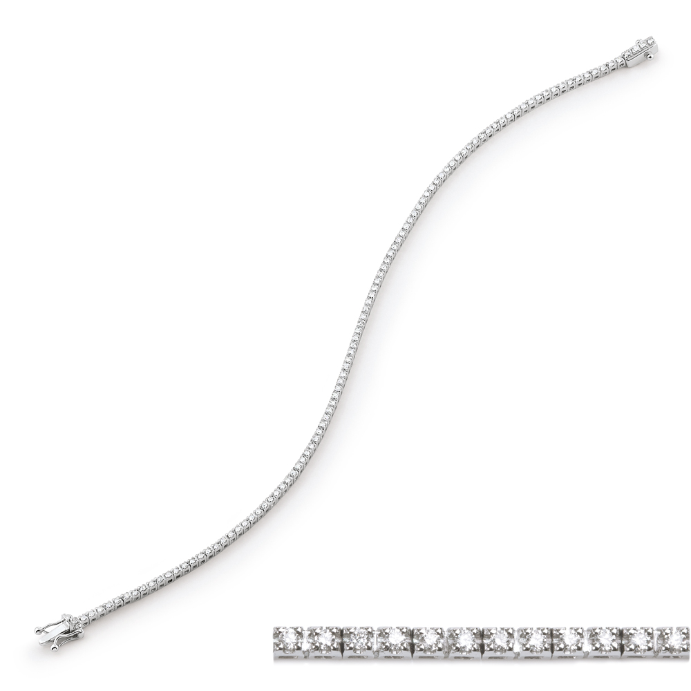 Bratara tennis din aur 18K cu diamante 0,50 ct., model Orsini BR0084 Bratara tennis din aur 18K cu diamante 0,50 ct., model Orsini BR0084
