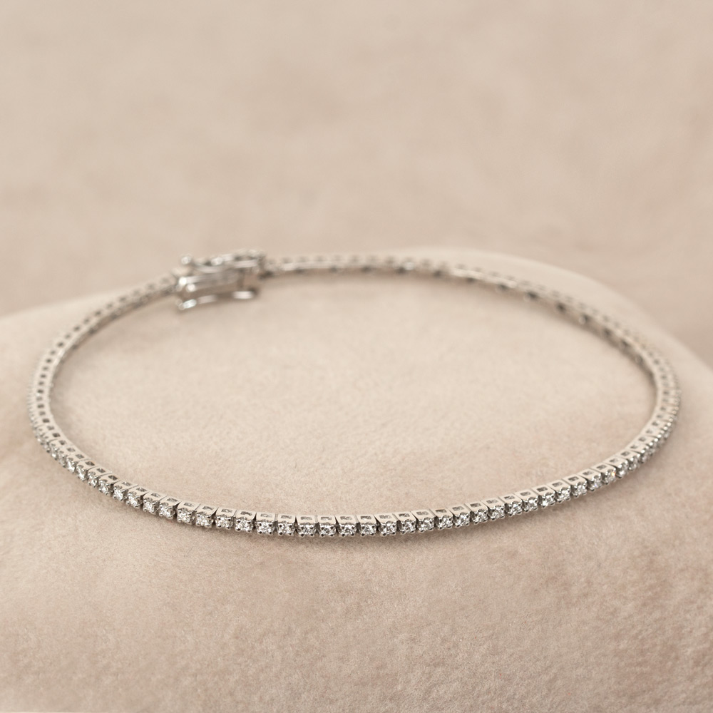 Bratara tennis din aur 18K cu diamante 0,50 ct., model Orsini BR0084 Bratara tennis din aur 18K cu diamante 0,50 ct., model Orsini BR0084