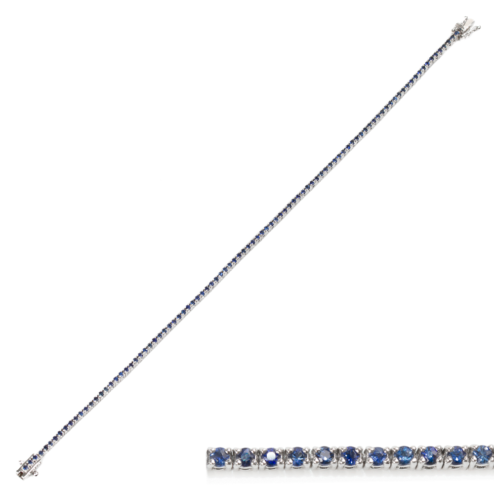 Bratara tennis din aur 18K cu safire 1,30 ct., model Orsini BR0111Z Bratara tennis din aur 18K cu safire 1,30 ct., model Orsini BR0111Z