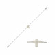 Bratara din aur 18K cu diamant 0,01 ct., model cruce, Orsini BR0152 Bratara din aur 18K cu diamant 0,01 ct., model cruce, Orsini BR0152