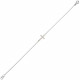 Bratara din aur 18K cu diamant 0,01 ct., model cruce, Orsini BR0153 Bratara din aur 18K cu diamant 0,01 ct., model cruce, Orsini BR0153