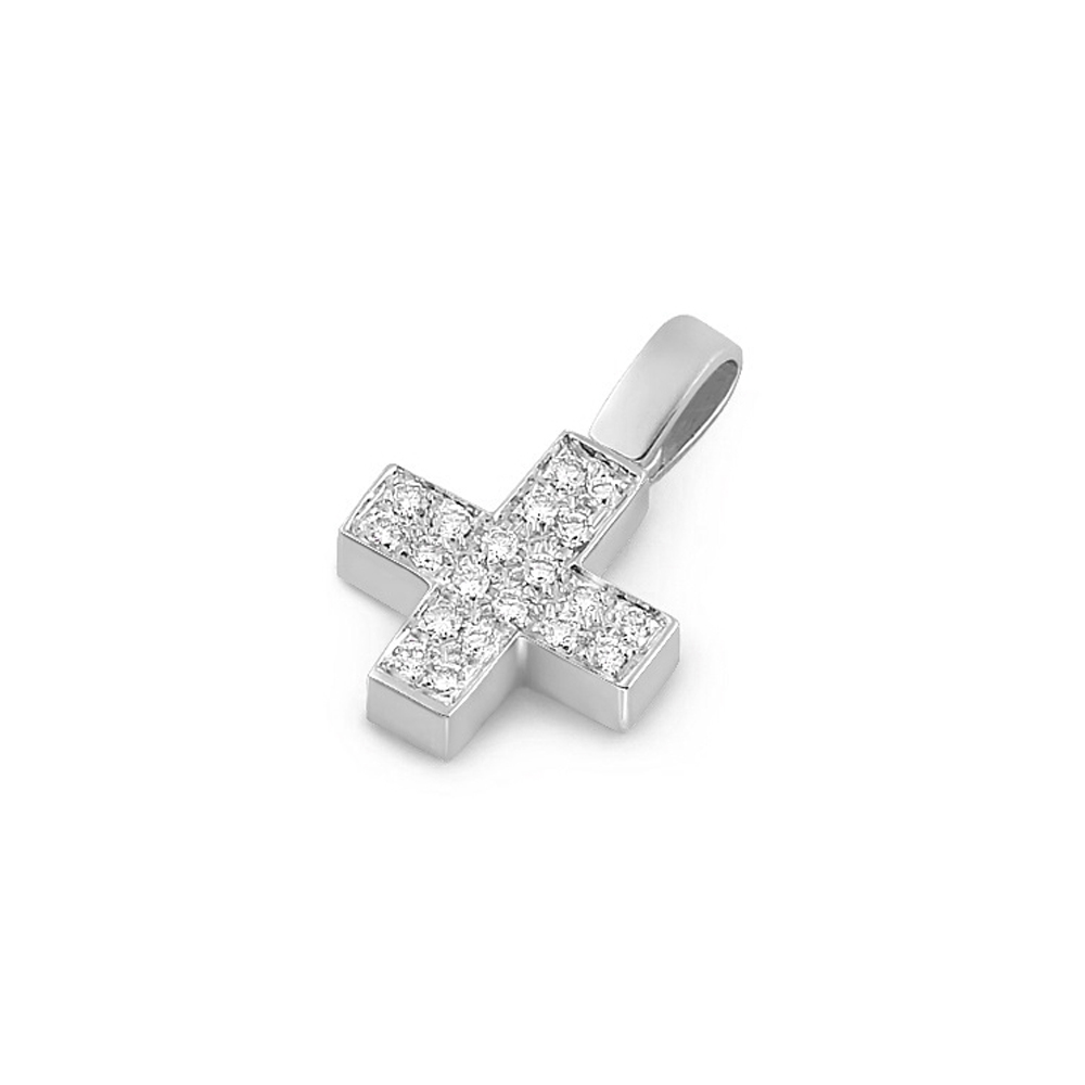 Pandantiv cruciulita din aur 18K cu diamante 0,30 ct., model Orsini CI1429A Pandantiv cruciulita din aur 18K cu diamante 0,30 ct., model Orsini CI1429A