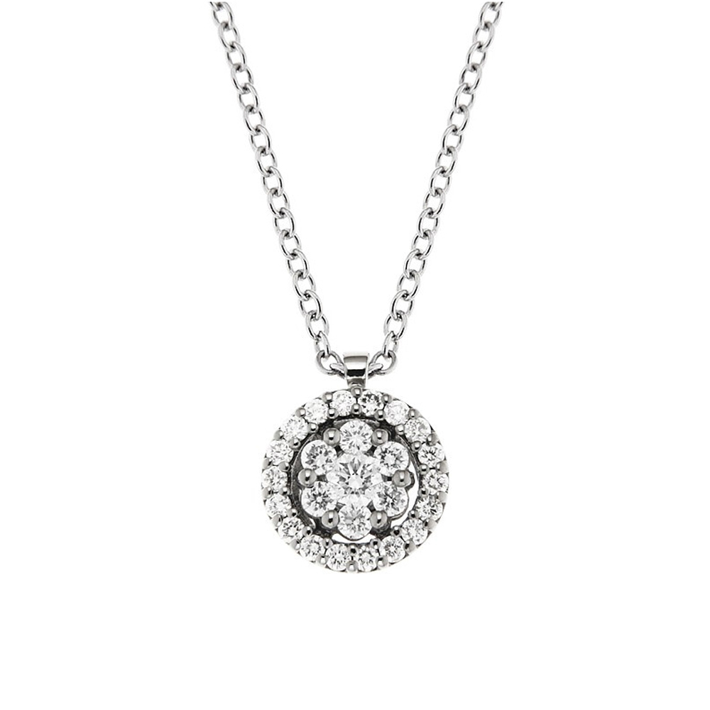 Lantisor din aur 18K cu pandantiv cu diamante 0,40 ct., model Orsini CI1605 Lantisor din aur 18K cu pandantiv cu diamante 0,40 ct., model Orsini CI1605