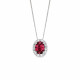 Lantisor din aur 18K cu pandantiv cu rubin 0,90 ct. si diamante 0,12 ct., model Orsini CI1614R5X7 Lantisor din aur 18K cu pandantiv cu rubin 0,90 ct. si diamante 0,12 ct., model Orsini CI1614R5X7