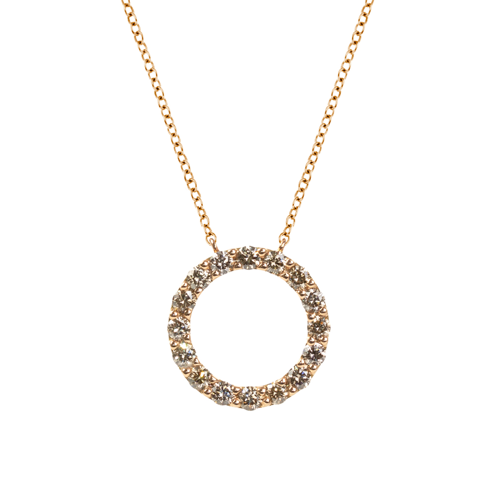 Lantisor din aur 18K cu pandantiv cu diamante 0,76 ct., model Orsini CI1643-BW Lantisor din aur 18K cu pandantiv cu diamante 0,76 ct., model Orsini CI1643-BW