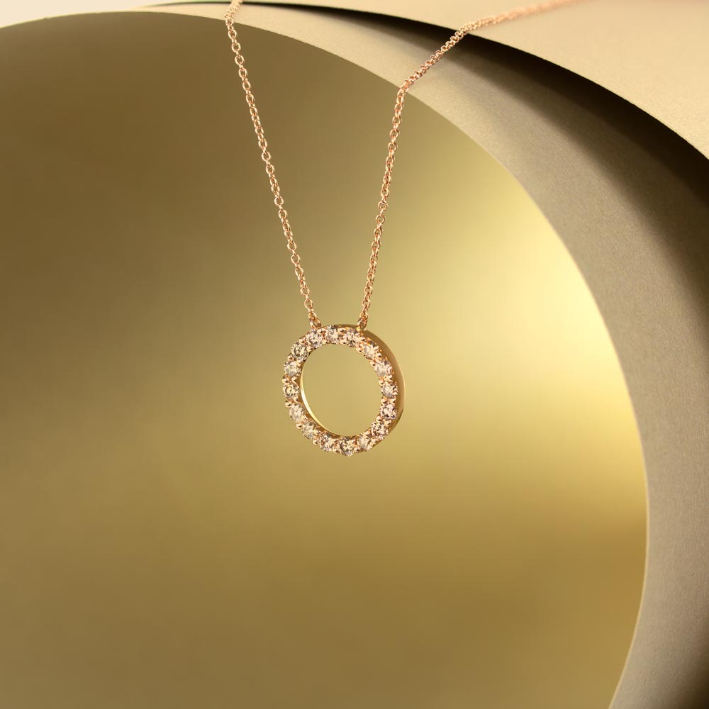 Lantisor din aur 18K cu pandantiv cu diamante 0,76 ct., model Orsini CI1643-BW Lantisor din aur 18K cu pandantiv cu diamante 0,76 ct., model Orsini CI1643-BW