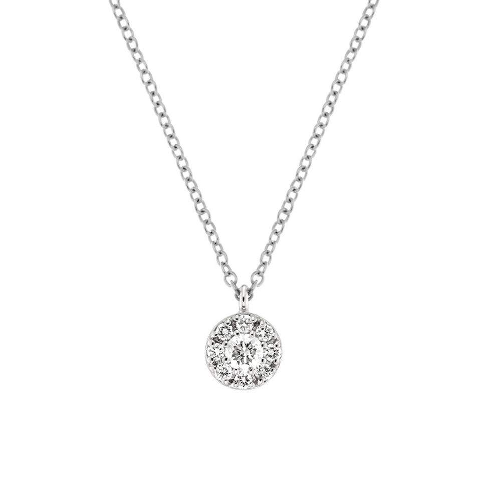 Lantisor din aur 18K cu pandantiv cu diamante 0,21 ct., model Orsini CI1655G Lantisor din aur 18K cu pandantiv cu diamante 0,21 ct., model Orsini CI1655G